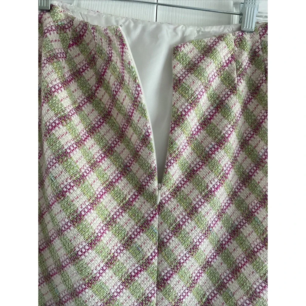 Carlisle Women's Womens 4 Silk Wool Pencil Skirt Pastel Old Money Fem Clean Girl